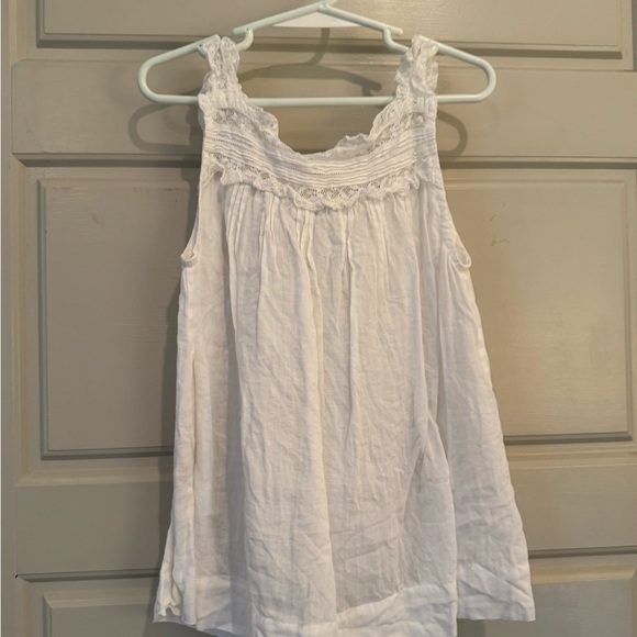 Doen White Lace Trimmed Kids Blouse - Picture 1 of 5